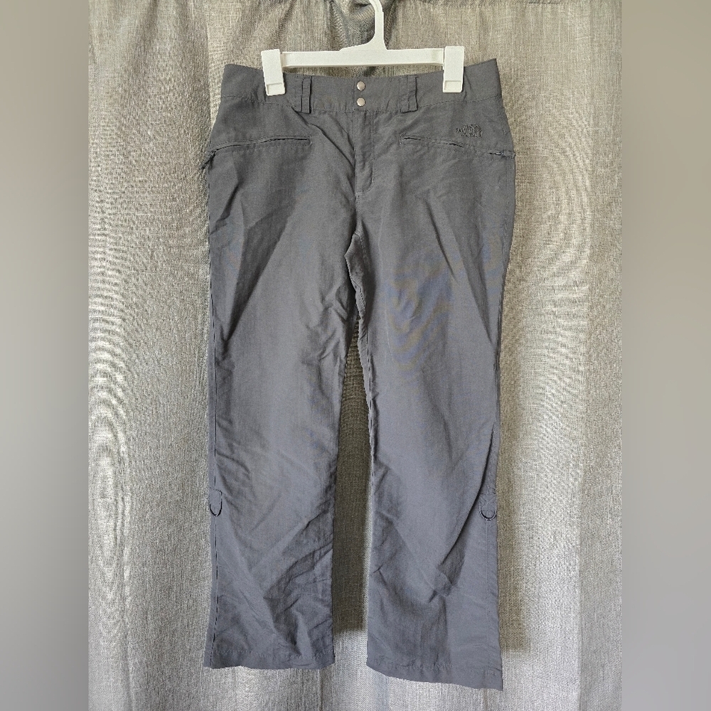 The North Face Womens Charcoal Grey Nylon Hiking Pants Size 10